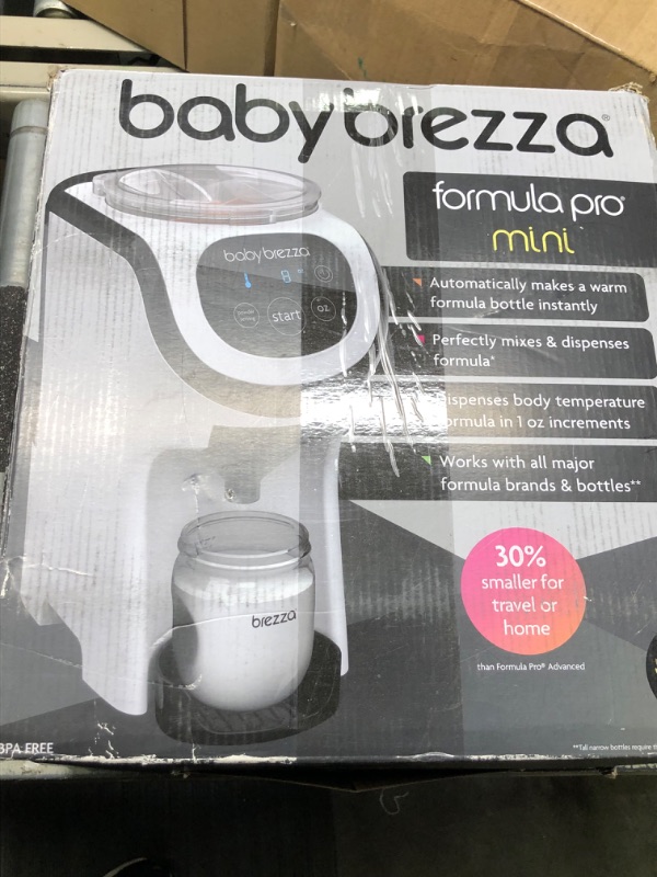 Photo 2 of Baby Brezza Formula Pro Mini Baby Formula Maker – Small Baby Formula Mixer Machine Fits Small Spaces and is Portable for Travel– Bottle Makers Makes The Perfect Bottle for Your Infant On The Go Formula Pro Mini Dispenser Machine