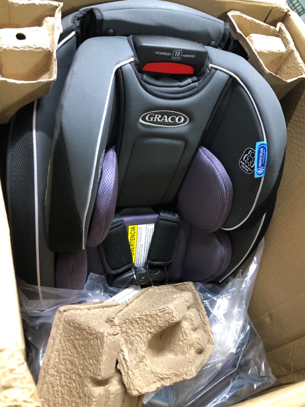 Photo 3 of Graco SlimFit 3 in 1 Car Seat, Slim & Comfy Design Saves Space in Your Back Seat, Annabelle, 1 Count (Pack of 1) SlimFit Annabelle