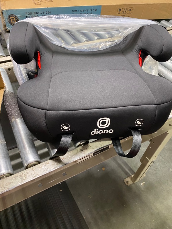 Photo 3 of Diono Solana 2 XL, Dual Latch Connectors, Lightweight Backless Belt-Positioning Booster Car Seat, 8 Years 1 Booster Seat, Black 2019 LATCH Connect Single Black