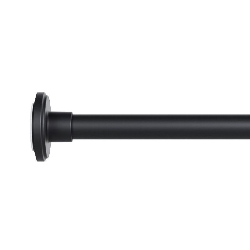 Photo 1 of 2 Pck, Adjustable Tension Shower Rods, Black
