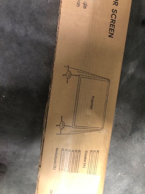 Photo 1 of Projector Screen with Stand 120 inch Outdoor Indoor Projection Screen, Osoeri 16:9 4K Portable Double-Sided Front Rear Projections Movies Screen with Carry Bag for Home Theater Office Backyard Travel