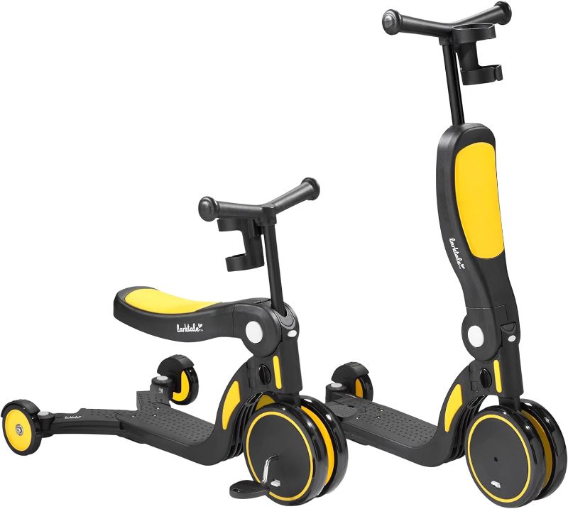 Photo 1 of Larktale Scoobi Scooter | 5-in-1 Folding Scooter for Toddlers That Grows with Them | Multifunctional Vehicle with Convertible Two or Three Wheel Scooter and Kick Bike Configurations