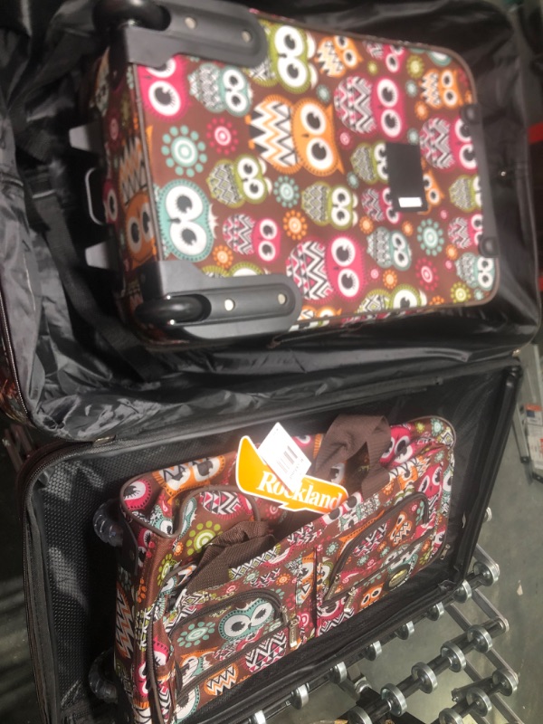 Photo 2 of ***BROKEN ZIPPER ON BIG BAG*** Rockland 3-Pc. Softside Luggage Set