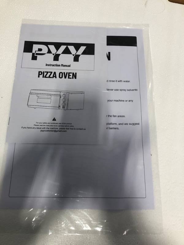 Photo 4 of PYY Electric Pizza Oven Countertop Indoor Pizza Ovens Pizza Cooker 1800W Commercial Pizza Oven with Pizza Stone and Timer Silver 20.8"D x 22.4"W x 10.8"H Silver