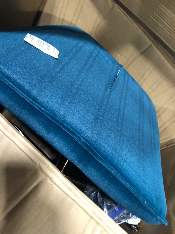 Photo 1 of Ergonomic Executive Office Desk Chair velvet blue 