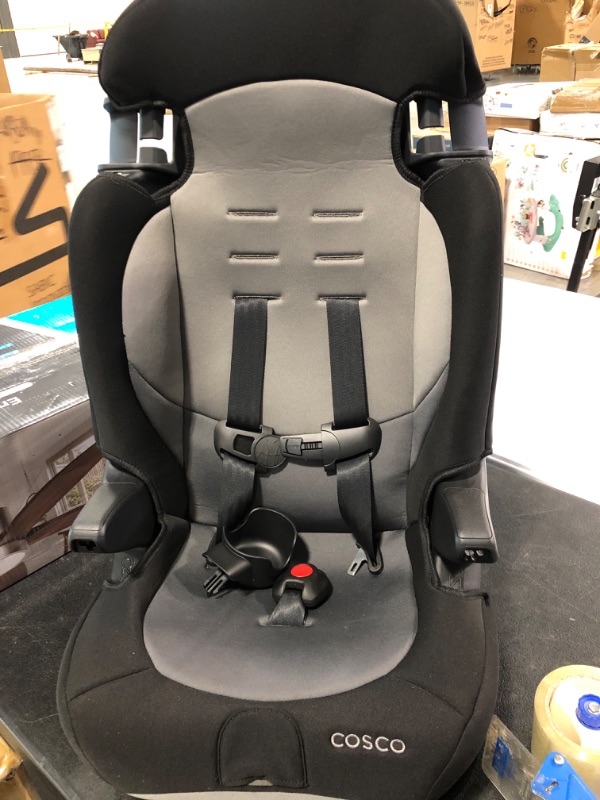 Photo 3 of Cosco Finale DX 2-in-1 Booster Car Seat, Extended Use: Forward-Facing, Belt-Positioning Booster in Organic Waves