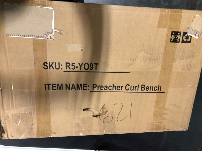Photo 1 of ANT MARCH Preacher Curl Weight Bench Seated Arm Isolated Barbell Dumbbell Biceps Station Home Gym Max load 450lLBS
