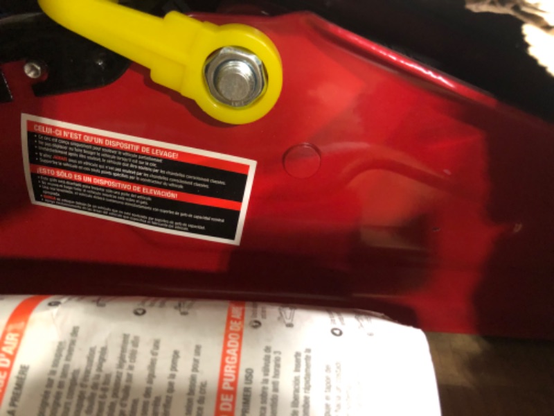 Photo 1 of BIG RED T82002-BR Torin Hydraulic Trolley Service/Floor Jack, 2 Ton (4,000 lb) Capacity, Red