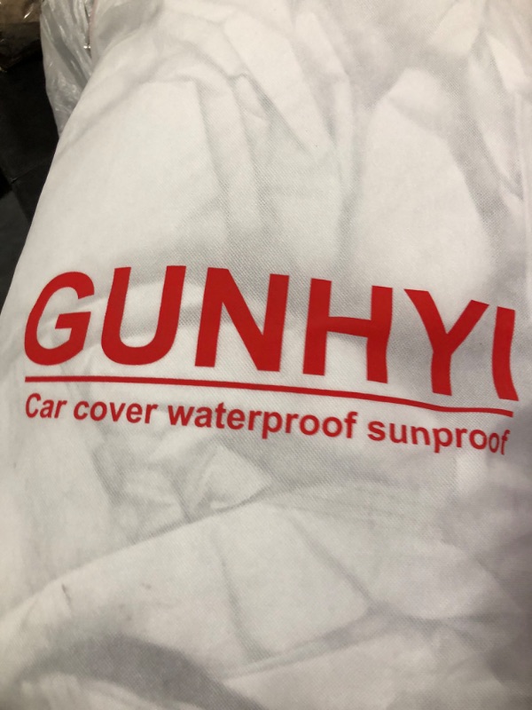 Photo 3 of GUNHYI Car Cover for SUV Jeep Waterproof All Weather, Suitable for Subaru Ascent, Toyota Highlander/Land Cruiser, Porsche Cayenne, Nissan Murano/Pathfinder etc (Length 191-200 Inch) H6 - Fit SUV Jeep length 191-200 inch Oxford