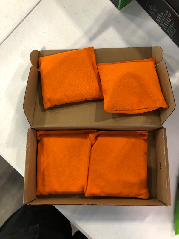 Photo 3 of GoSports Premium Bean Bag 4 Set Orange