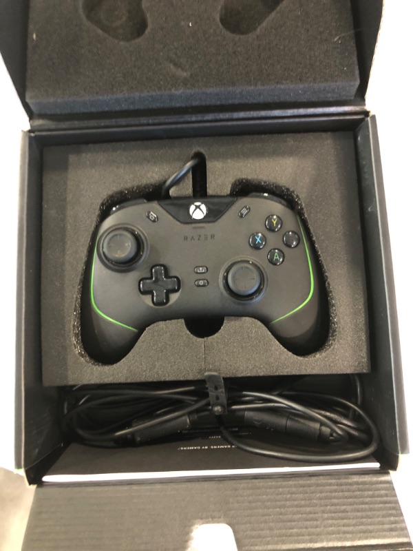 Photo 3 of Razer Wolverine V2 Wired Gaming Controller for Xbox Series X|S, Xbox One, PC: Remappable Front-Facing Buttons - Mecha-Tactile Action Buttons and D-Pad - Trigger Stop-Switches - Black Black Controller Wolverine V2