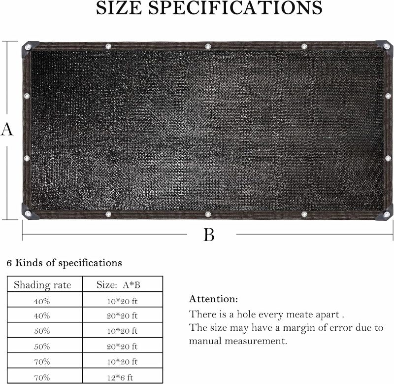 Photo 1 of 40% Black sun net shade cloth 20x20