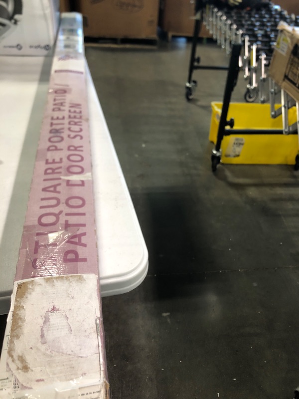 Photo 1 of NovaScreen - Retractable Screen Patio Door | Durable & Strong, PVC & Aluminium Components, for 5 & 6 Foot Width Standard Sliding Patio Door | Hardware & Mesh, Easy to Install, (White)