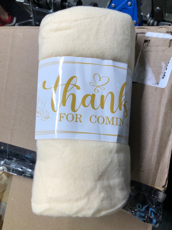 Photo 1 of 3 Pack Fleece Blanket Bulk 50 x 60 Inch Warm Cozy Fleece Blankets Soft Lightweight Fleece Throw Blankets for Bed Couch Sofa Home Office Wedding Gifts Travel Camping Suitable for 4 Seasons (Beige)