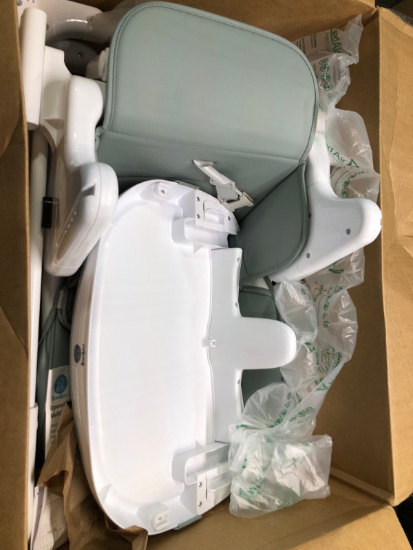 Photo 1 of Babilous 4 in 1 Baby High Chair Foldable Booster Seats, Portable and Compact Adjustable High Babychair for Babies and Toddlers - Multiple Heights and Positions (Green)