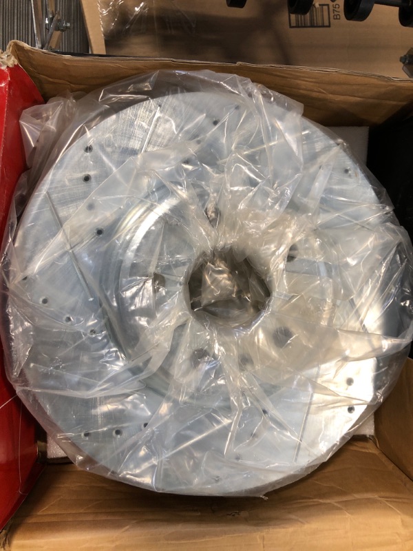 Photo 2 of A-Premium 12.59 inch (319.80mm) Front Drilled and Slotted Disc Brake Rotors Compatible with Audi Models - A4 2009-2011, A4 allroad 2009-2013, Q5 2009-2011, A5 2010-2011, A5 Quattro 2008-2011, 2-PC Set