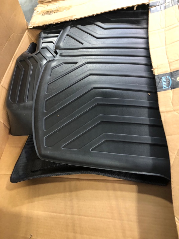 Photo 1 of  Compatible with 2019-2023 Dodge Ram 1500 Floor Mats 5.7 FT All-Weather TPE Truck Floor Mat Truck Replacement for 2019 2020 2021 2022 2023 Dodge Ram 1500 Accessories(5.7FT)