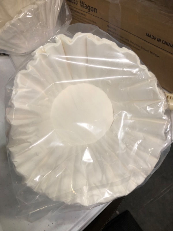 Photo 1 of 12 Cup Commercial Basket Coffee Filters (White, 100)