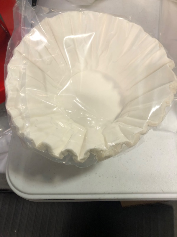 Photo 2 of 12 Cup Commercial Basket Coffee Filters (White, 100)