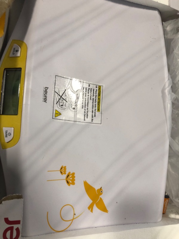 Photo 1 of Beurer BY80 Digital Baby Scale, Infant Scale for Weighing in Pounds, Ounces, or Kilograms up to 44 lbs, Newborn Scale with Hold Function, Pet Scale for Cats and Dogs