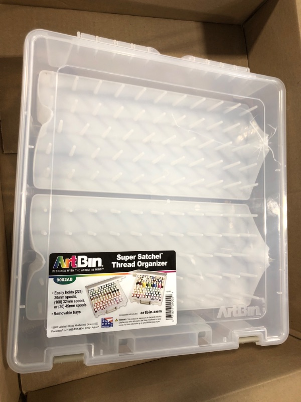 Photo 2 of Artbin Super Satchel Box w/Removable Thread Trays