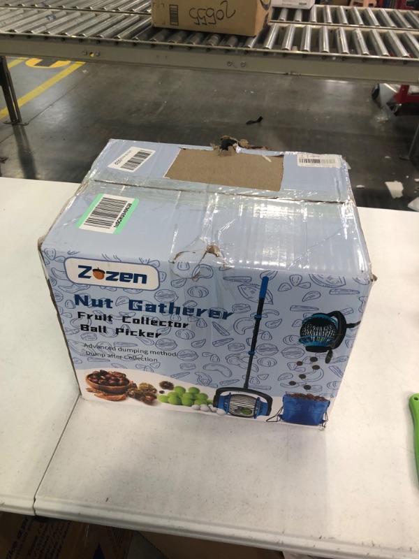 Photo 2 of Zozen Nut Gatherer, Fruit Collector, Ball Picker - Side Opening Dump | Apply to Bigger Nuts, Sweet Gum Balls, Golf Balls, Tennis, Apple, Lemons, Objects 1.5'' to 3'' in Sizes, Capacity 1.5 Gallon. Objects 1.5" - 3"