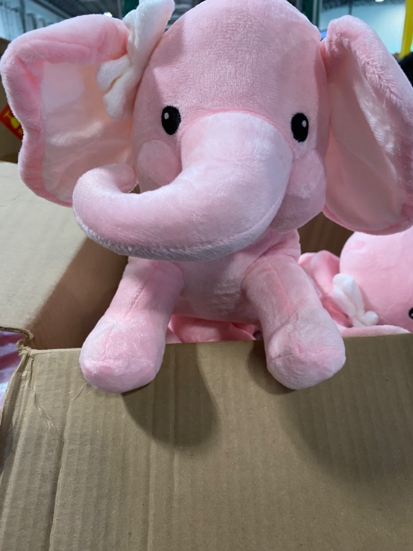 Photo 1 of 11 pink stuffed  elephants