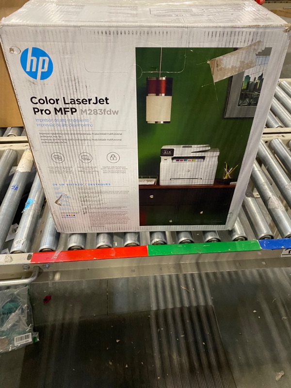 Photo 2 of HP Color LaserJet Pro M283fdw Wireless All-in-One Laser Printer, Remote Mobile Print, Scan & Copy, Duplex Printing, Works with Alexa (7KW75A), White