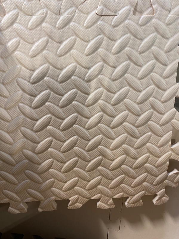 Photo 1 of 64pcs babyShihanee 64 Pcs Foam Floor Baby Tiles Foam Floor Mats Play Mats Bulk with Borders Interlocking for Kids Baby Playroom Nursery Gym (Beige)
