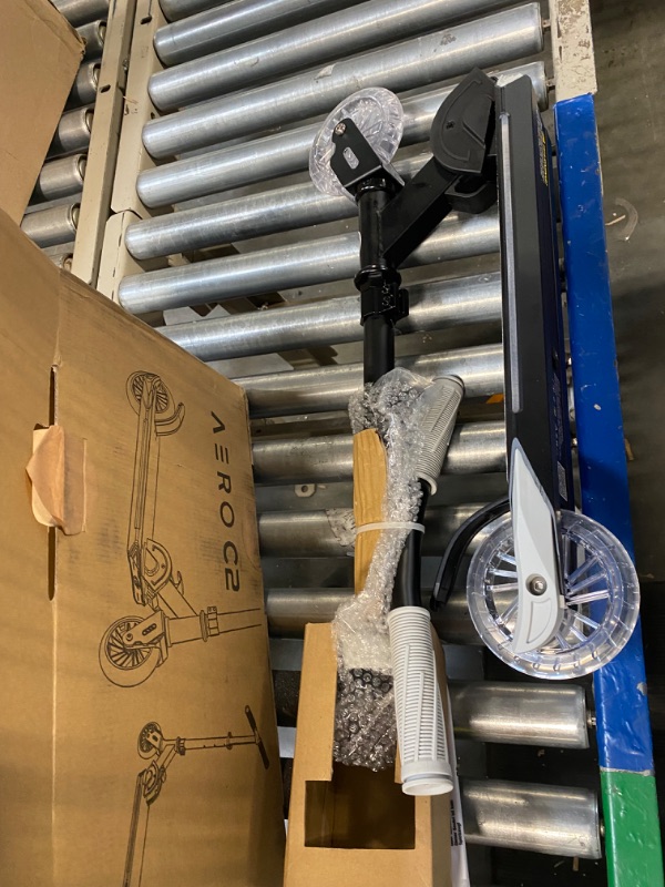 Photo 1 of Aero Kick Scooter for Kids Ages 6-12 with Dynamic RGB Lights, Foldable and Height Adjustable, 2 Wheel Scooters for Kids 6 Years and up with Glowing Deck and Light up Clear Wheels Black