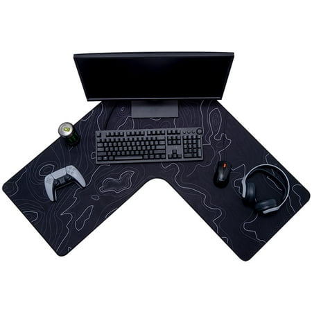 Photo 1 of Con-Tact Brand Gaming Mouse Pad Corner Desk, Black