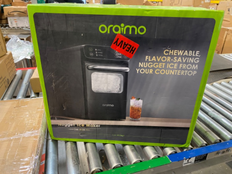 Photo 3 of Oraimo Nugget Ice Maker 812A, Ice Makers Countertop, 33 lbs/Day Chewable Ice, Time Preset on LED Display, Self-Cleaning & Auto Water Refill, Sonic Pebble Ice Machine for Party, RV, Home and Kitchen