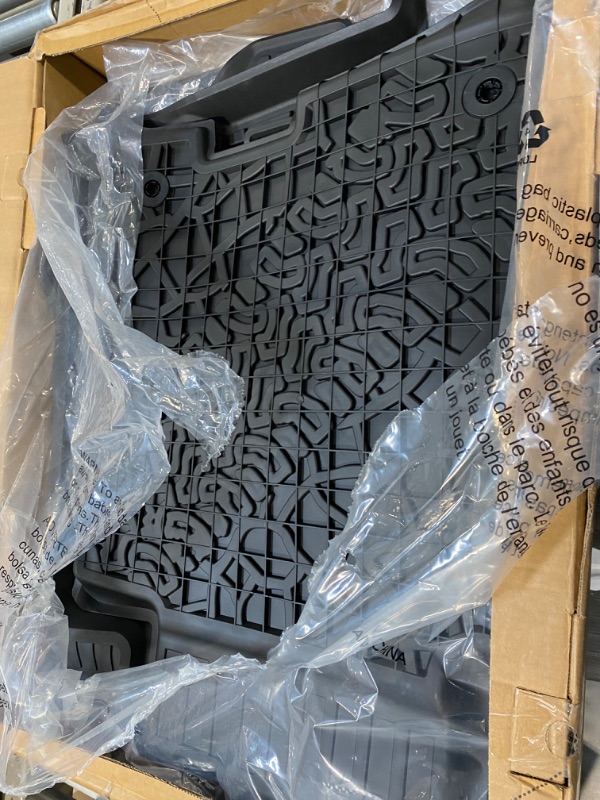 Photo 1 of 3W Floor Mats & Cargo Liner Compatible for 2021-2023 Ford Bronco 4 Door, TPE All Weather Custom Fit Floor Liner 1st 2nd Row and Trunk Mat Full Set Car Mats, Black (Not for Bronco Sport) 2021-2024 Floor Mats & Cargo Liner