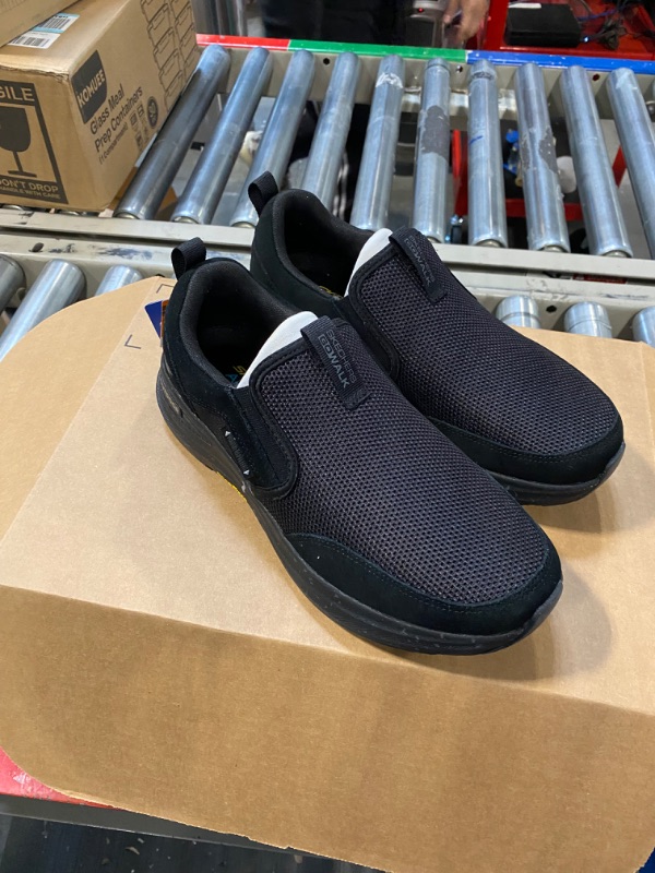 Photo 1 of Skechers Men's Go Walk Outdoor-Athletic Slip-on Trail Hiking Shoes with Air Cooled Memory Foam Sneaker
size 8