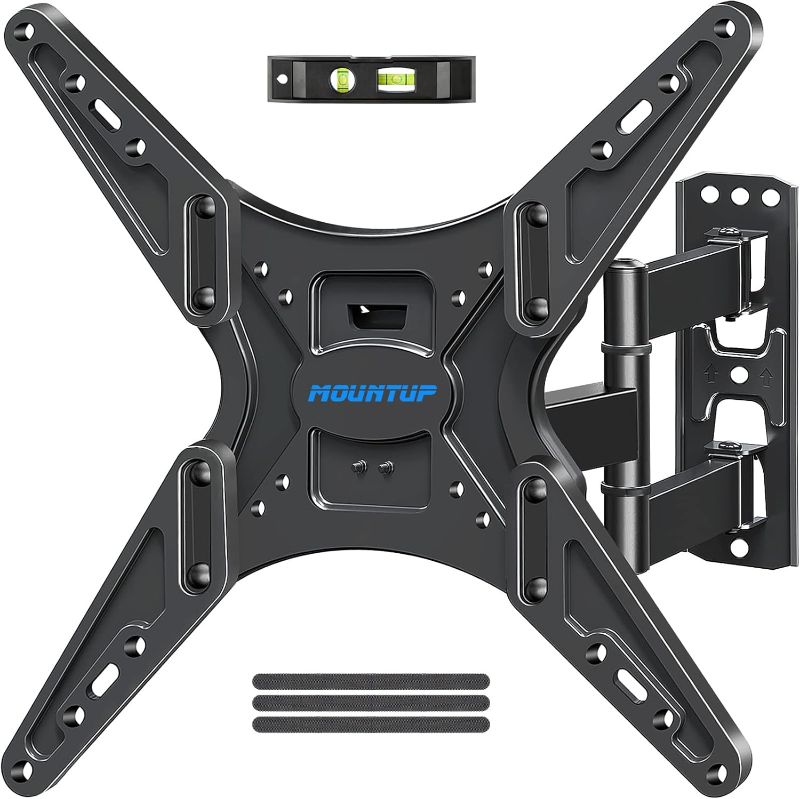 Photo 1 of MOUNTUP TV Wall Mount, Full Motion Tilting TV Mount Bracket for Most 26-55 Inch Flat Curved TVs with Articulating Arms,