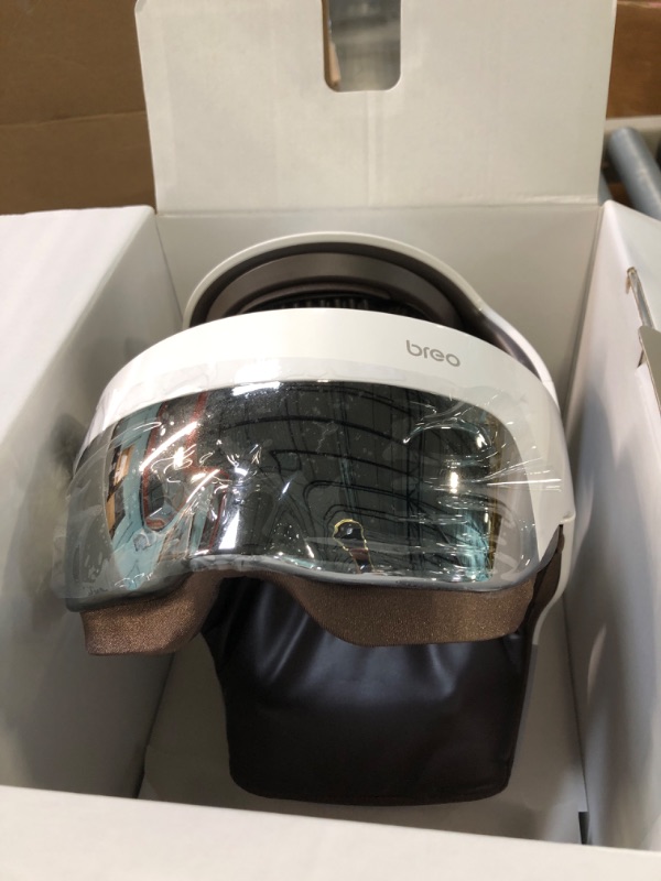 Photo 1 of Breo iDream5s Electric Head Massager, Eye & Neck Massage Helmet with Heat, Kneading, Pressure, APP Control Scratcher for Relax Black