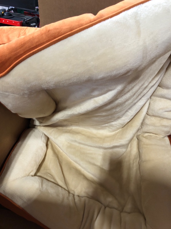 Photo 1 of Bedsure Orthopedic Dog Bed for Medium Dogs - Waterproof Dog Bed Medium, Foam Sofa with Removable Washable Cover, Waterproof Lining and Nonskid Bottom Couch, Pet Bed, Caramel M?28x23x7"? Caramel
