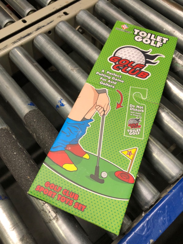 Photo 2 of GOODLYSPORTS Toilet Golf Game- Practice Mini Golf in Any Restroom/Bathroom - Great Toilet Time, Funny White Elephant Gag Gifts for Golfer.