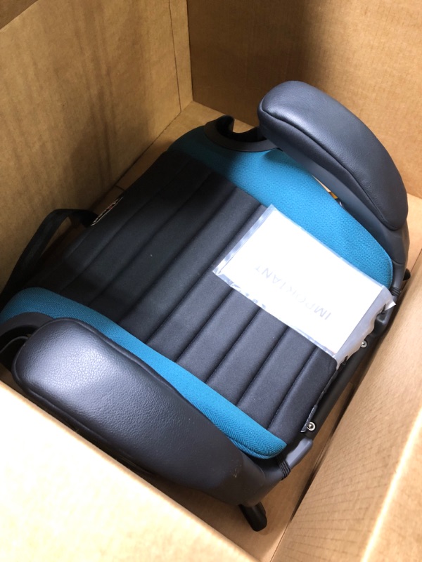 Photo 1 of Chicco GoFit Plus Backless Booster Car Seat with Quick-Release Latch, Travel Booster Seat for Car, Portable Car Booster Seat for Children 40-110 lbs. | Stream/Blue Stream GoFit Plus