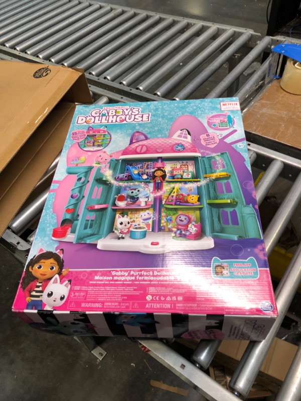 Photo 1 of Gabby's Dollhouse, Purrfect Dollhouse with 15 Pieces Including Toy Figures, Furniture, Accessories and Sounds, Kids Toys for Ages 3 and up