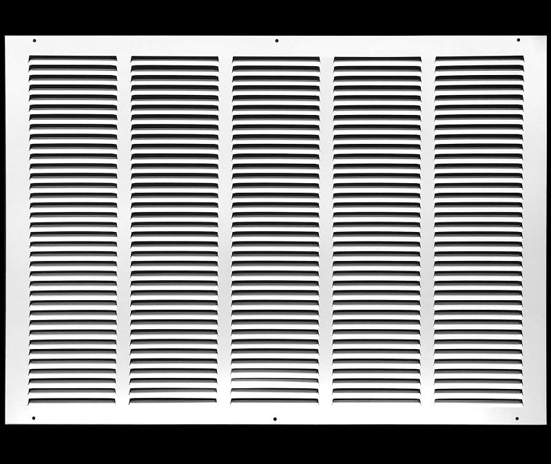 Photo 1 of 25"w X 20"h Steel Return Air Grilles - Sidewall and Ceiling - HVAC Duct Cover - White [Outer Dimensions: 26.75"w X 21.75"h]