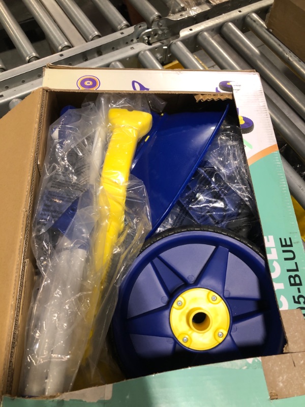 Photo 1 of KRIDDO 2 in 1 Kids Tricycles Age 18 Month to 3 Years, EVA Wheels Upgraded, Gift Toddler Tricycle, Trikes for Toddlers 2 to 3 Year Old with Push Handle and Duck Bell, Blue Eva Wheel-blue EVA Wheel