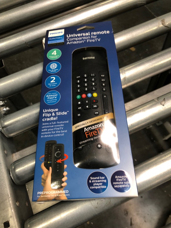 Photo 3 of Philips 4-Device Companion Remote Control with Flip  Slide for Fire TV