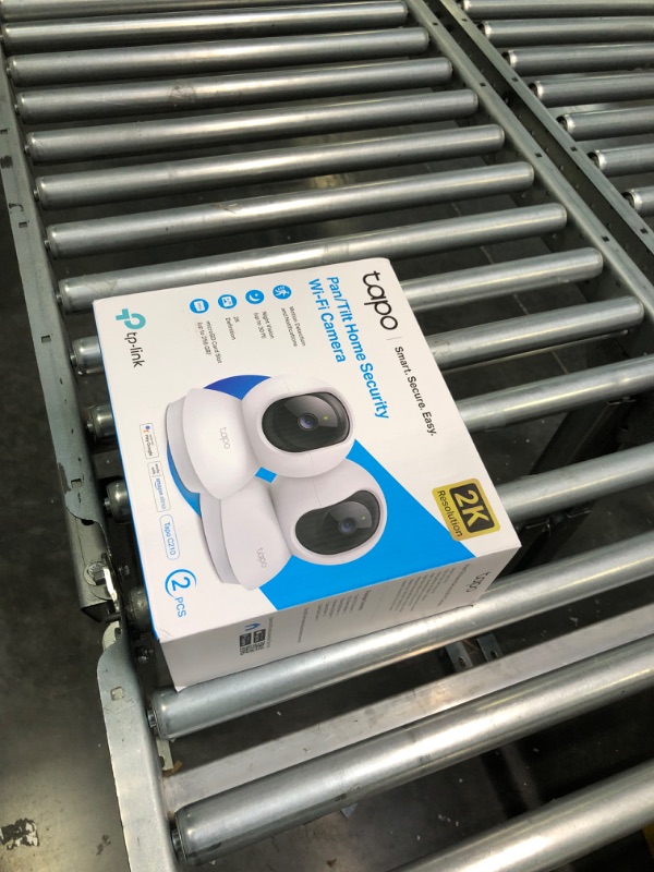Photo 1 of TP-Link Tapo 2K Pan/Tilt Security Camera for Baby Monitor, Dog Camera w/ Motion Detection, 2-Way Audio, Siren, Night Vision, Cloud & SD Card Storage, Works with Alexa & Google Home, 2-Pack (C210P2) 2K Two Pack