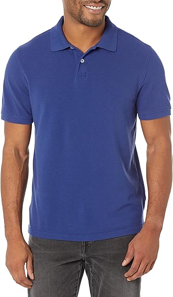 Photo 1 of Amazon Essentials Men's Slim-Fit Cotton Pique Polo Shirt XXL