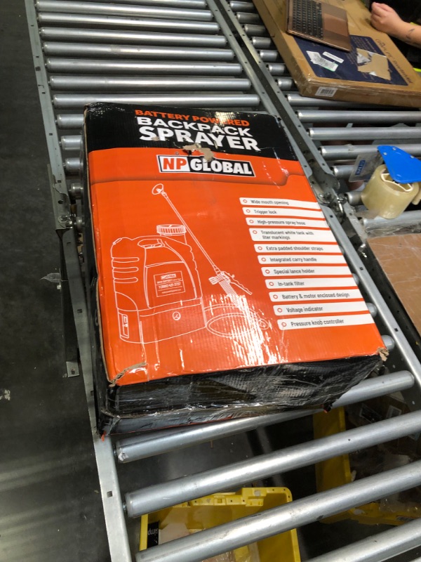 Photo 2 of 4.2 Gallon Battery Powered Backpack Sprayer - 8 Nozzles, 100PSI Cutoff Pressure, Long Battery Life, Wide Mouth, High-Pressure Spray Hose, Trigger Lock, Pressure Knob Controller
