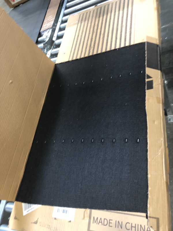 Photo 1 of Acoustic Slat Wood Soundproof Wall Panels with Foam 2PCS Walnut 43.3IN Height walnut 2