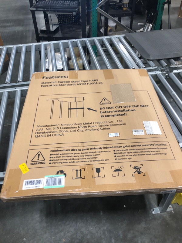 Photo 1 of Mom's Choice Awards Winner-Cumbor 29.5"-51.6" Baby Gate Extra Wide, Easy Walk Thru Dog Gate for The House, Auto Close Safety Pet Gates for Stairs, Doorways, Child Gate Includes 4 Wall Cups, Black
