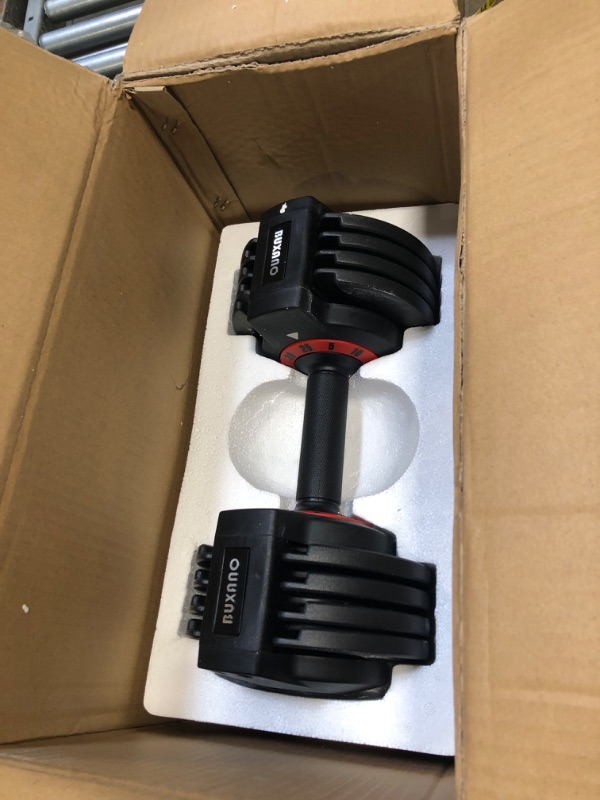 Photo 1 of Adjustable Dumbbells 25/55LB Single Dumbbell Weights, 5 in 1 Free Weights Dumbbell with Anti-Slip Metal Handle, Suitable for Home Gym Exercise Equipment 25LB-1pc