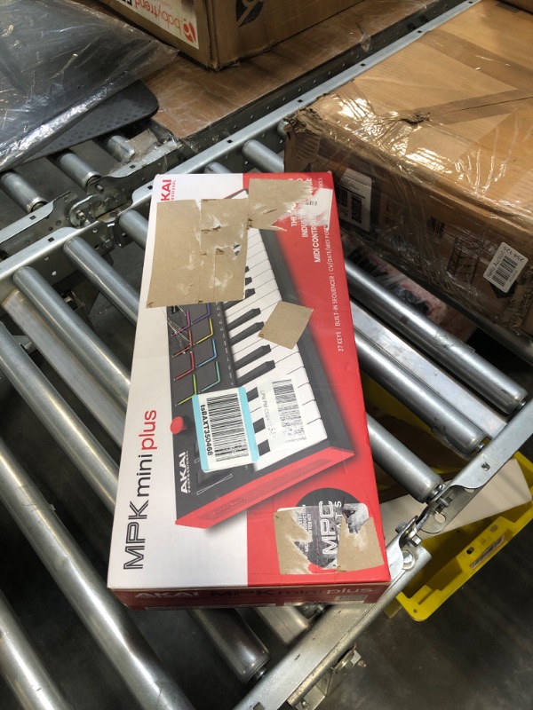 Photo 1 of Akai Professional MPK Mini Plus - USB MIDI Keyboard Controller with 37 Mini Keys, 8 MPC Pads, Sequencer & Focusrite Scarlett Solo 3rd Gen USB Audio Interface, for the Guitarist, Vocalist Plus MPK Mini + Audio Interface
